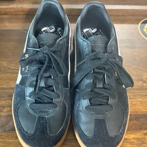 Puma Black and Gum Sole Palermo Sneakers